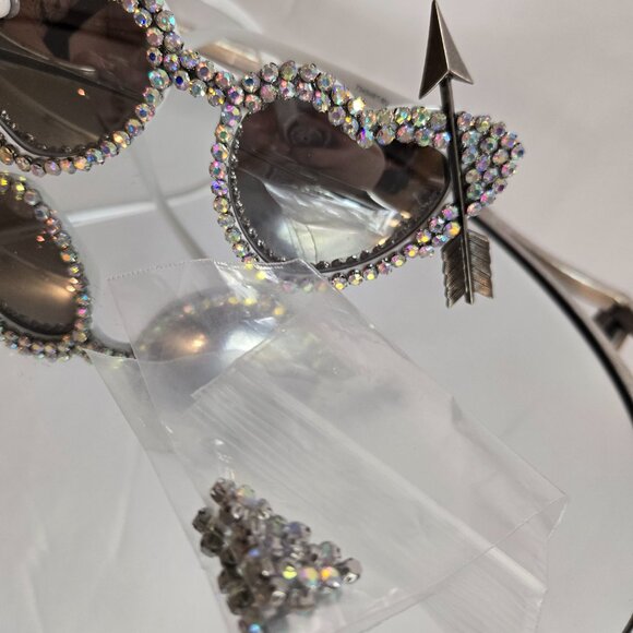 Bride Rhinestone Sunglasses - Picture 2 of 3